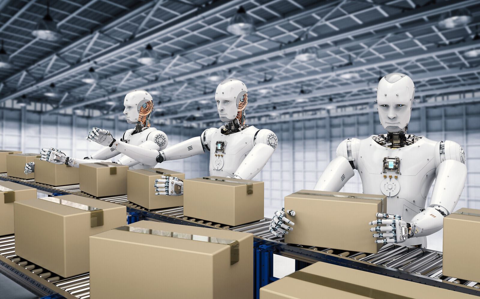 Trong các nhà máy hiện đại, robot sẽ đảm nhận hầu hết các công đoạn sản xuất
