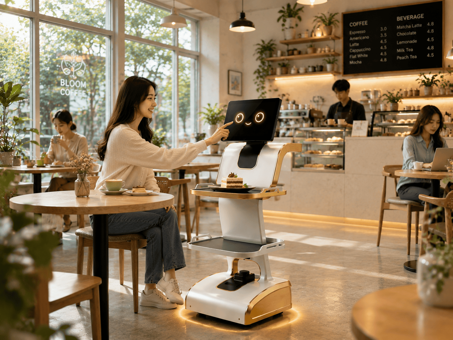 Robot phục vụ quán cafe: Xu hướng tự động hóa tăng trải nghiệm khách hàng