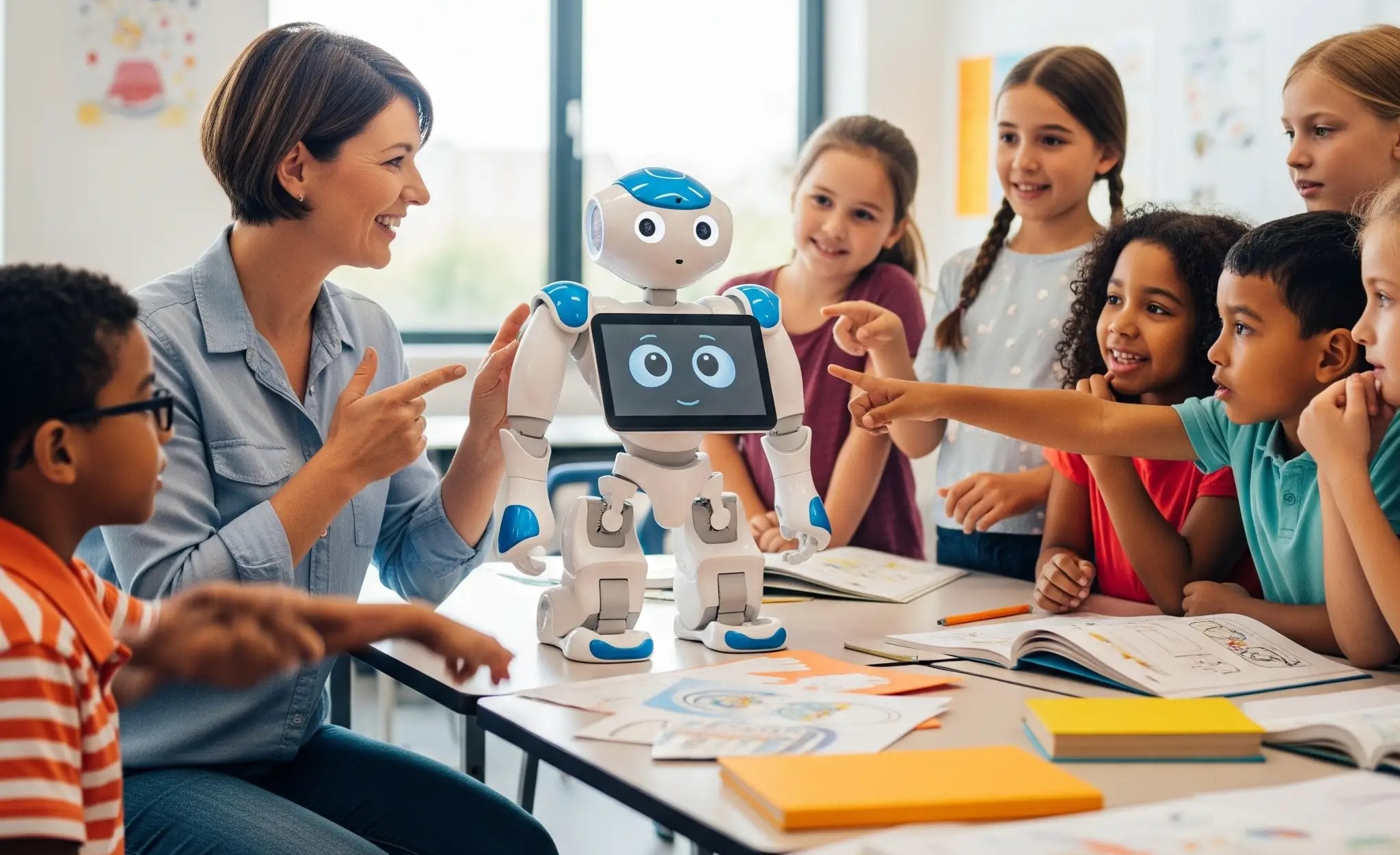 Robot giáo dục không thể thay thế hoàn toàn giáo viên