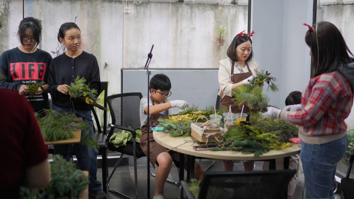 Cam Floral House gây ấn tượng với những workshop được thiết kế theo concept theo mùa vô cùng sáng tạo