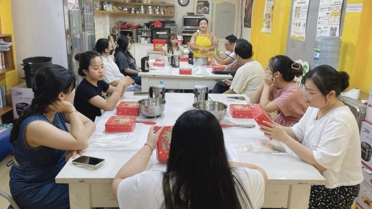 Workshop làm bánh của Beemart là điểm đến quen thuộc với những ai yêu thích làm bánh. 