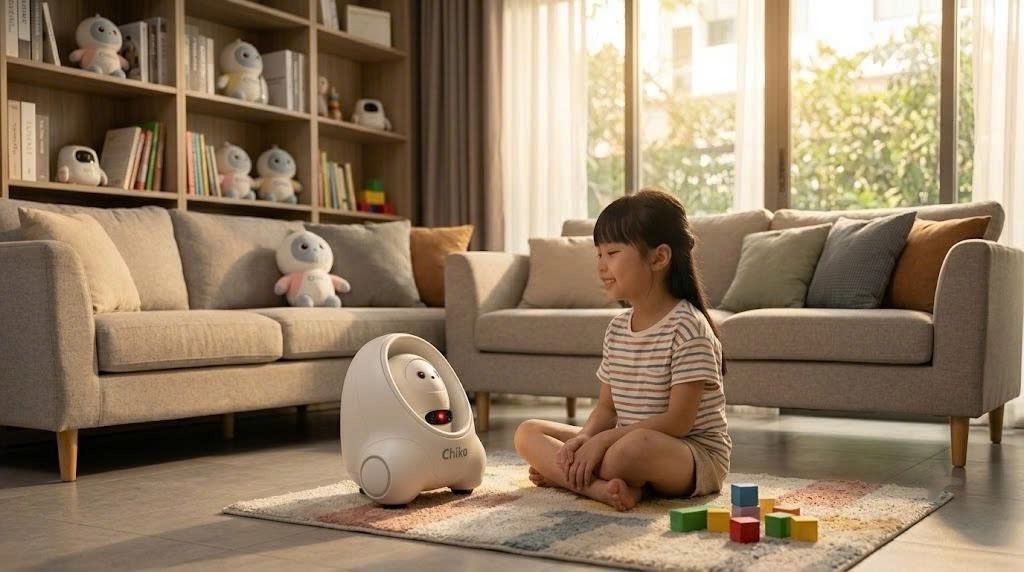 Robot AI Chiko tương tác với trẻ em và hỗ trợ quản lý hệ sinh thái nhà thông minh
