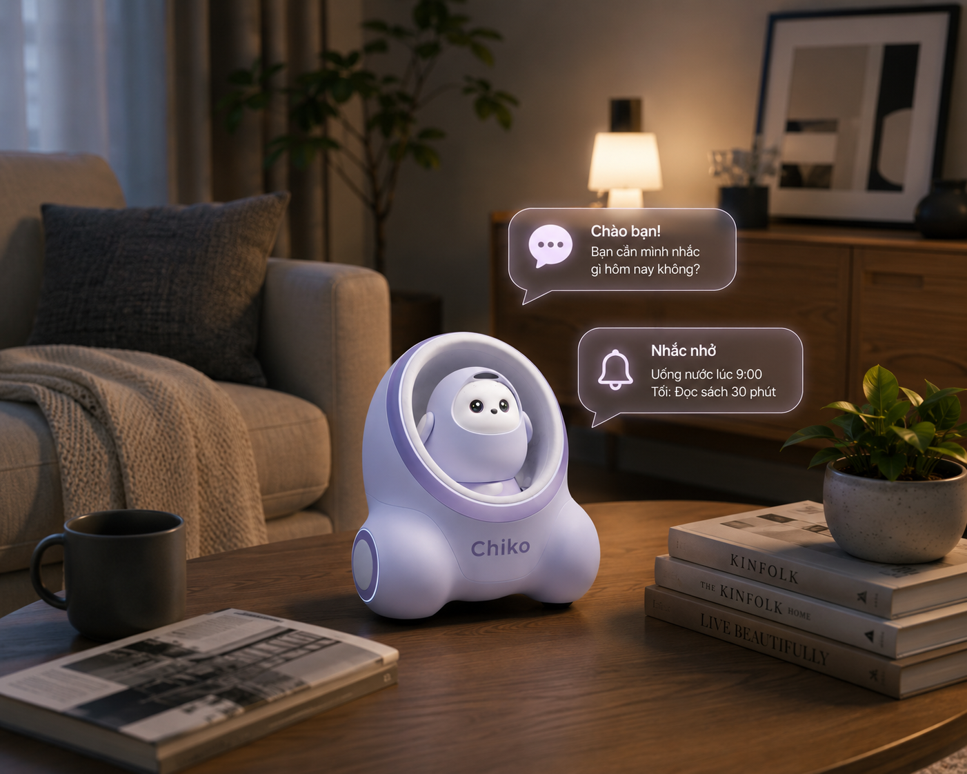 Robot AI Chiko của ByteHome là một ví dụ cho xu hướng này khi kết hợp khả năng kết nối IoT với các tính năng tương tác AI