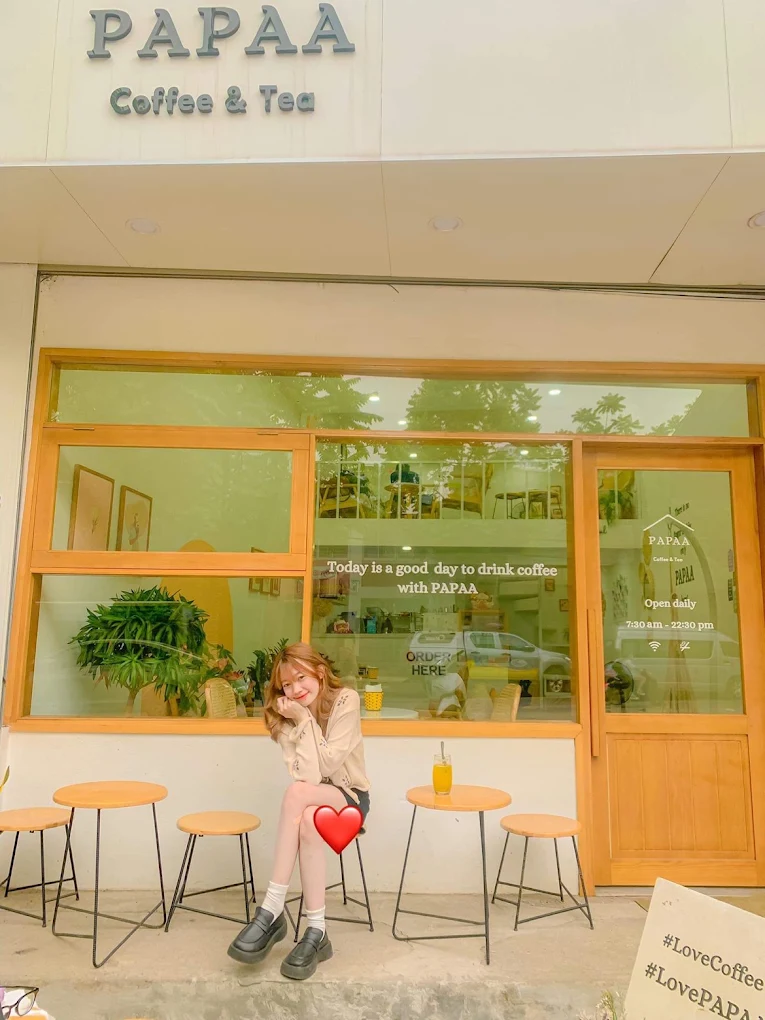 PAPAA Coffee & Tea rất biết cách chiều lòng khách hàng khi liên tục làm mới các góc decor theo từng mùa lễ hội trong năm