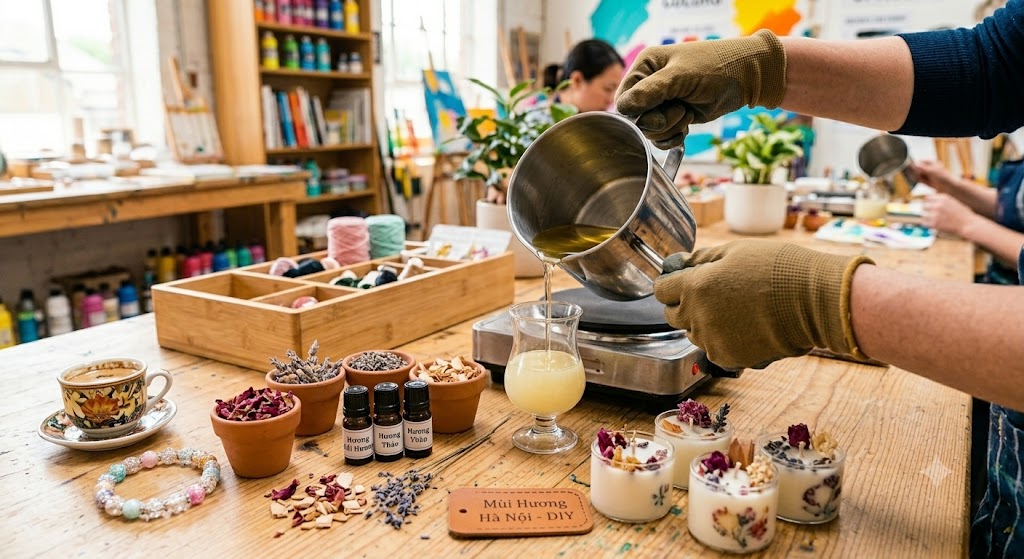 Cafe workshop ULA khéo léo kết hợp giữa một quán cà phê "chill" cuối tuần và các hoạt động trải nghiệm thủ công nhẹ nhàng