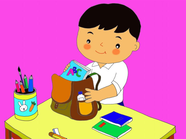Kỹ năng tự học bắt đầu từ những việc đơn giản như tự kiểm tra thời khóa biểu, chuẩn bị sách vở, lấy dụng cụ học tập và sắp xếp bàn học.