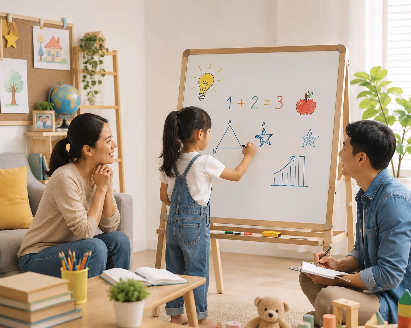 Không gian học tập có thể ảnh hưởng đáng kể đến khả năng tập trung và tâm trạng của trẻ. 